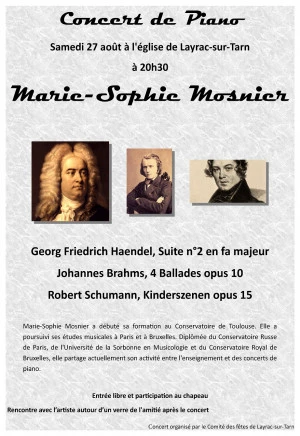 Affiche Concert de piano