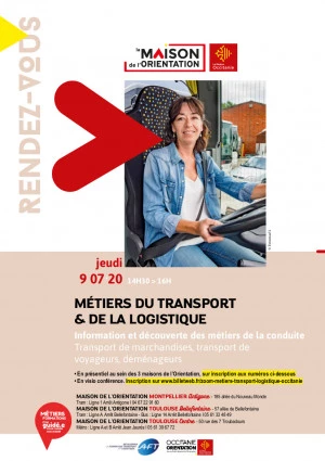 Affiche Métiers du transport et de la logistique