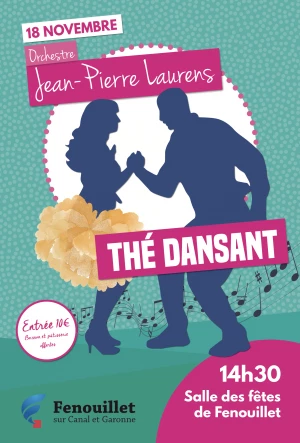 Affiche Thé dansant - Orchestre Jean-Pierre Laurens