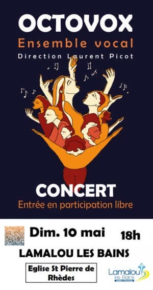 Affiche Concert de l'ensemble vocal Octovox