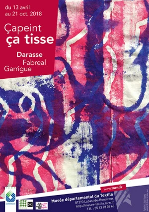 Affiche Exposition « Çapeint : ça tisse » au Musée départemental du Textile