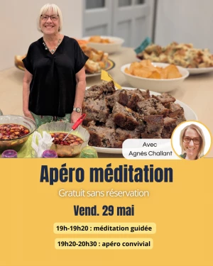 Affiche Apéro méditation découverte