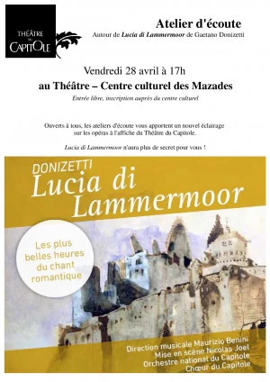 Affiche Atelier "Écoute Opéra" gratuit 