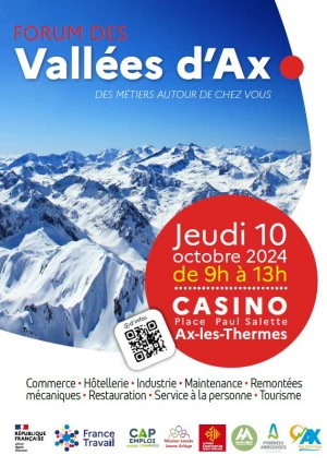 Affiche Forum des Vallées d'Ax - des métiers autour de chez vous