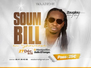 Affiche ZOUGLOU NIGHT _ Concert SOUM BILL