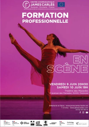 Affiche La Formation Professionnelle En Scène - Centre Chorégraphique James Carlès