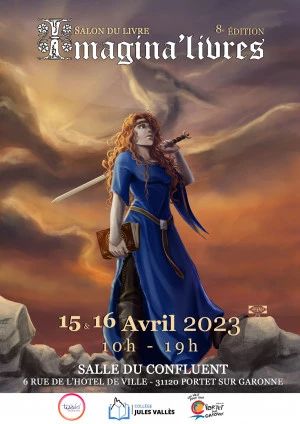 Affiche 8e édition du salon littéraire l'Imagina'livres