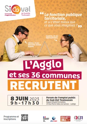 Affiche Forum de l'emploi public du Sud-Est Toulousain