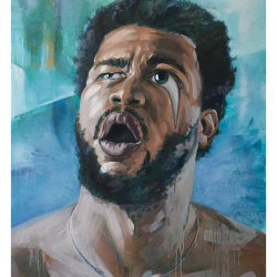 LOOK UP 2 - Huile sur toile - 130 x 100 cm - 2023