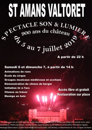 Affiche 900 ans du château de St Amans Valtoret