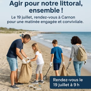 Affiche Collecte des déchets à Carnon