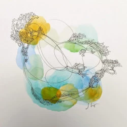 Cartographie Intime - Encres et dessin sur papier - Sandrine Ginisty 