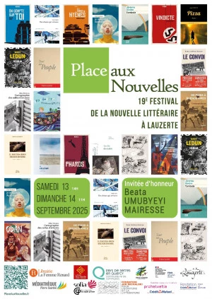 Affiche 19e festival Place aux Nouvelles - Lauzerte 2025