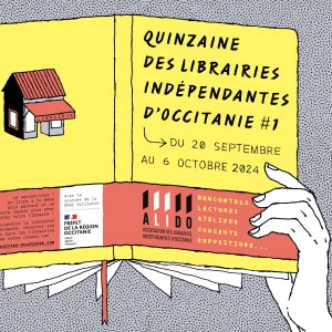 Affiche Quinzaine des Librairies Indépendantes d'Occitanie 