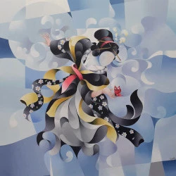 Réi - Huile sur toile - vendu 