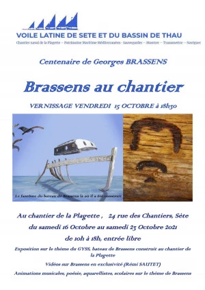 Affiche Brassens au chantier de la Plagette