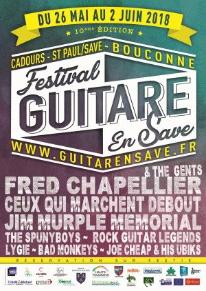 Affiche 10 ème FESTIVAL GUITARE EN SAVE 