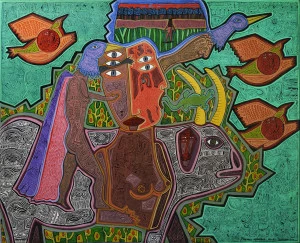 Affiche Michel JULLIARD, Peintures « plumitives »