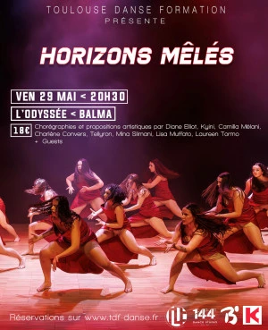 Affiche Horizons mêlés - Spectacle de danse