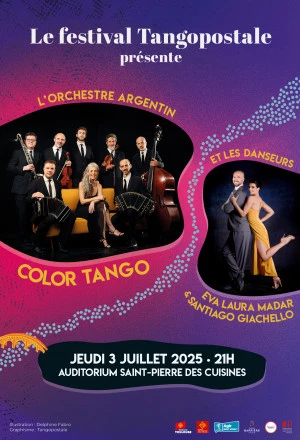 Affiche Concert-spectacle • l'Orchestre argentin Color Tango + les danseurs Eva Laura Madar & Santiago Giachello