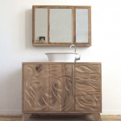 Mobilier - Création d'un ensemble pour une salle de bain Collection Wave