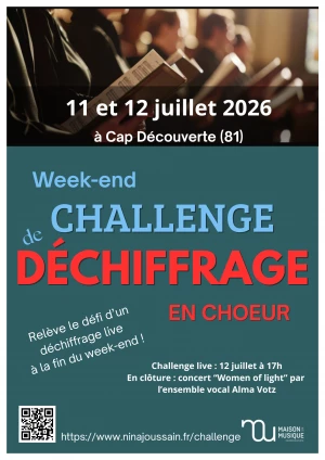 Affiche Week-end Challenge de déchiffrage en choeur