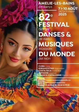 Affiche Festival Danses et Musiques du Monde d'Amélie-les-Bains