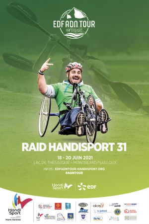 Affiche EDF ADN TOUR : Raid Handisport 31 