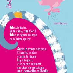 Résilience - extraits de dessin au trait numérisés et mis à la couleur sur Illustrator - Tandem avec Nilem pour un affichage hors sol. Texte : Nilem - Illustration : CO - Nilem & CO 