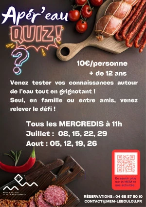 Affiche Atelier Apér'eau Quiz