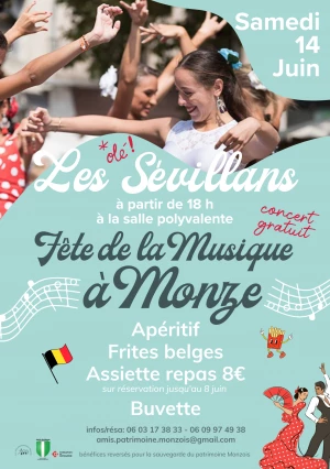 Affiche Fête de la Musique à Monze