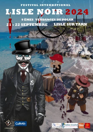 Affiche Festival Lisle Noir : les vendanges du Polar