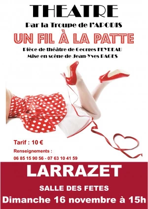 Affiche Théâtre : Un fil à la patte