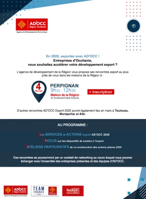 Affiche En 2020, exportez avec Ad'Occ
