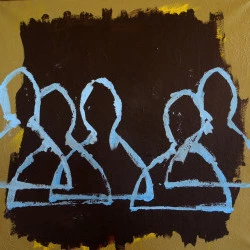 portraits - acrylique sur toile, 2018 - Luc Lerouge 