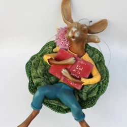 Le dormeur du chou - pâte à bois dans un saladier ancien - 2019 - Emilie Passal 