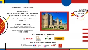 Affiche Culture et patrimoine : Carcassonne accueille une conférence UNESCO et un concert baroque dans le cadre de la Quinzaine Franco-Allemande d'Occitanie