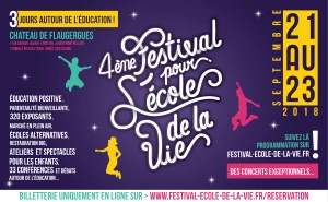 Affiche Festival pour l'école de la vie
