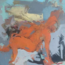 Attraper la lune - 80 X 80 Acrylique sur toile