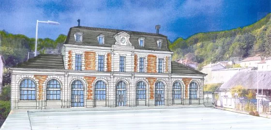 Gare de Figeac - Vue d'architecte - mars 2021