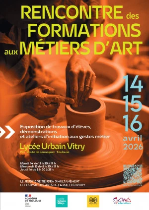 Affiche Rencontre des Formations aux Métiers d'Art