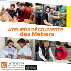 Affiche Ateliers Découverte des Métiers des Compagnons du Tour de France