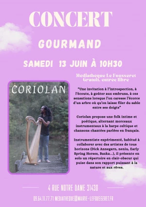Affiche Concert Gourmand - CORIOLAN