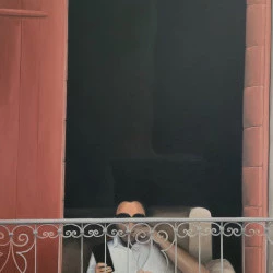 En attendant l'été - Peinture à l'huile sur toile, 100 x 73 cm - MFGagneraud 