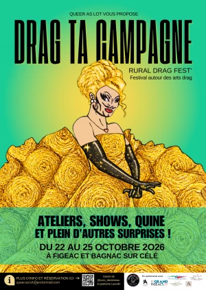 Affiche DRAG TA CAMPAGNE - Rural drag fest'