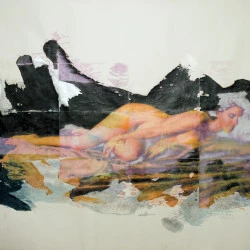 Sans titre M5 - Technique mixte 89 x 150 cm