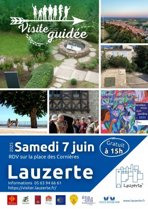Affiche Visite guidée de la cité médiévale de Lauzerte