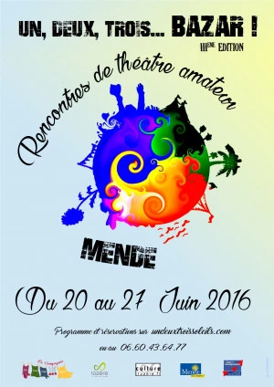 Affiche Un, deux, trois… Bazar ! Rencontres de théâtre amateur