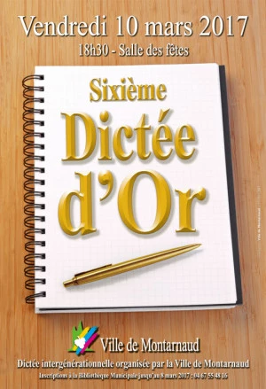 Affiche 6ème Dictée d'Or
