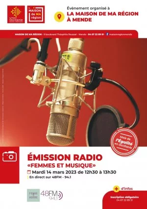 Affiche Mois de l'égalité » Emission radio « Femmes et musique »